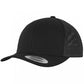 6606 BLACK Flexfit/Yupoong Trucker