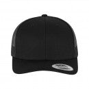 6606 BLACK Flexfit/Yupoong Trucker