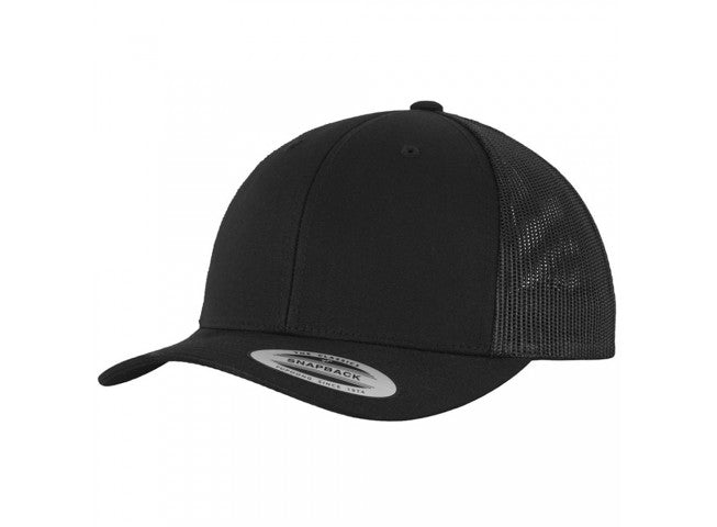 6606 BLACK Flexfit/Yupoong Trucker