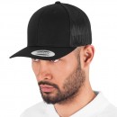 6606 BLACK Flexfit/Yupoong Trucker