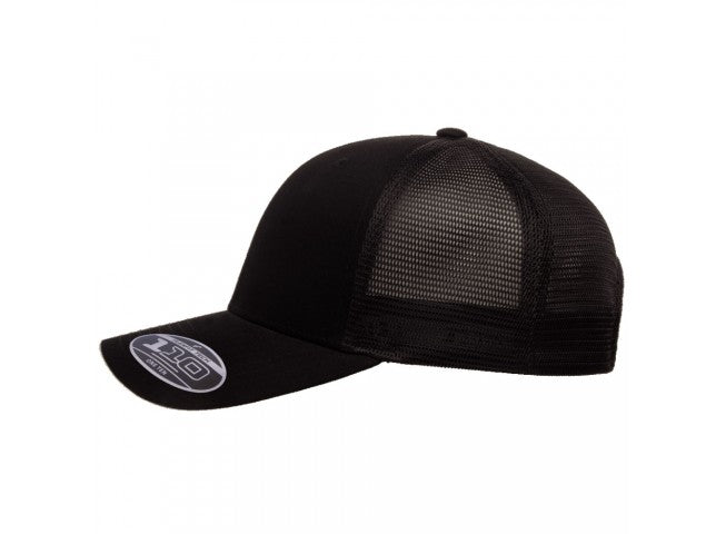 110M BLACK Flexfit Snapback Mesh